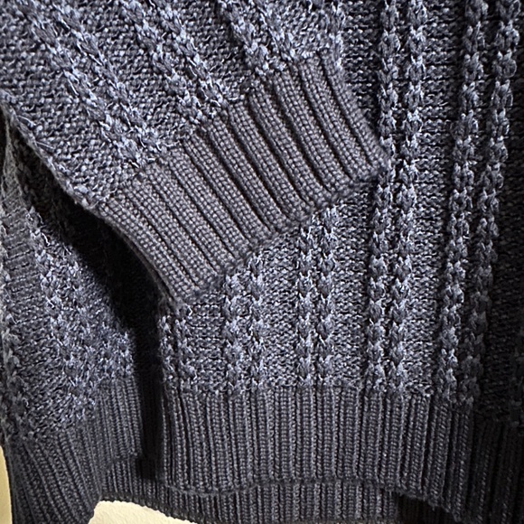 St John Sport | Women’s Crew Neck Knit Sweater Navy Blue Size Large - Picture 4 of 11